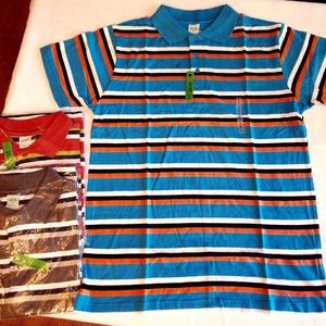 Men's Striped Polo Shirts, 3 pack bundle